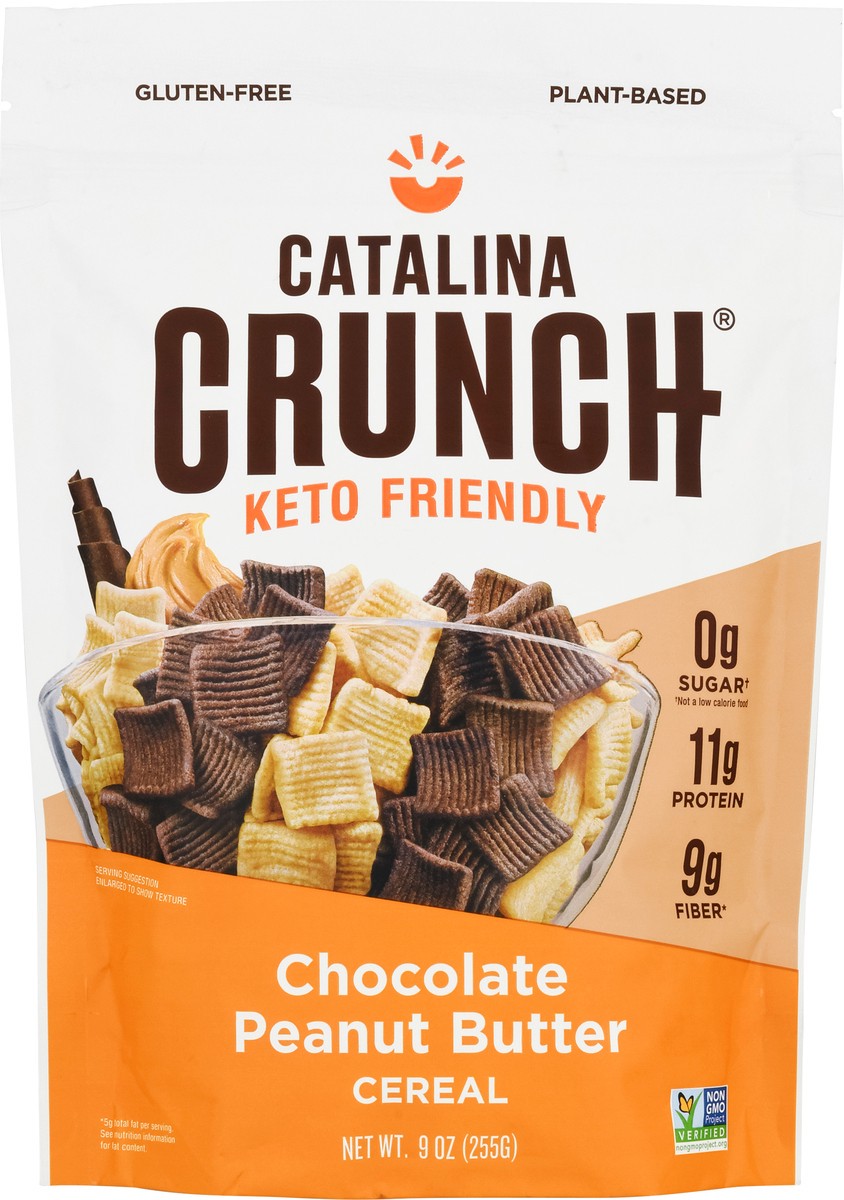 slide 6 of 9, Catalina Crunch Chocolate Peanut Butter Keto Cereal (9Oz Bags), 9 oz