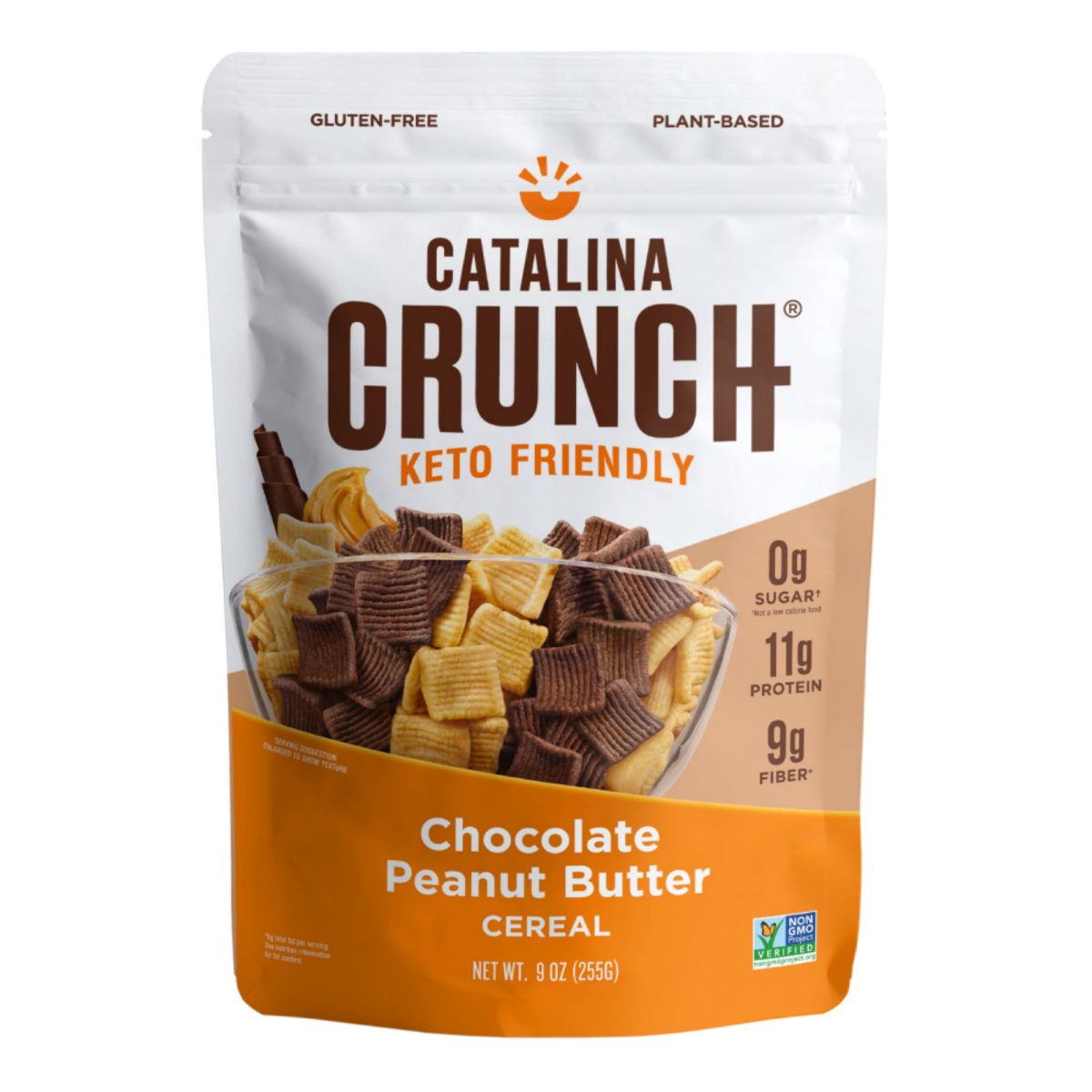 slide 1 of 9, Catalina Crunch Chocolate Peanut Butter Keto Cereal (9Oz Bags), 9 oz