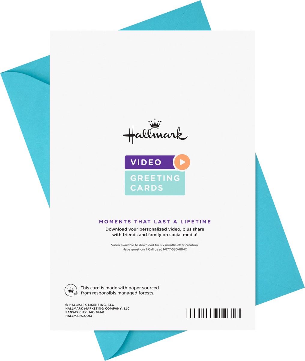 slide 2 of 6, Hallmark Personalized Video Birthday Card, Wish Big (Record Your Own Video Greeting), 1 ct