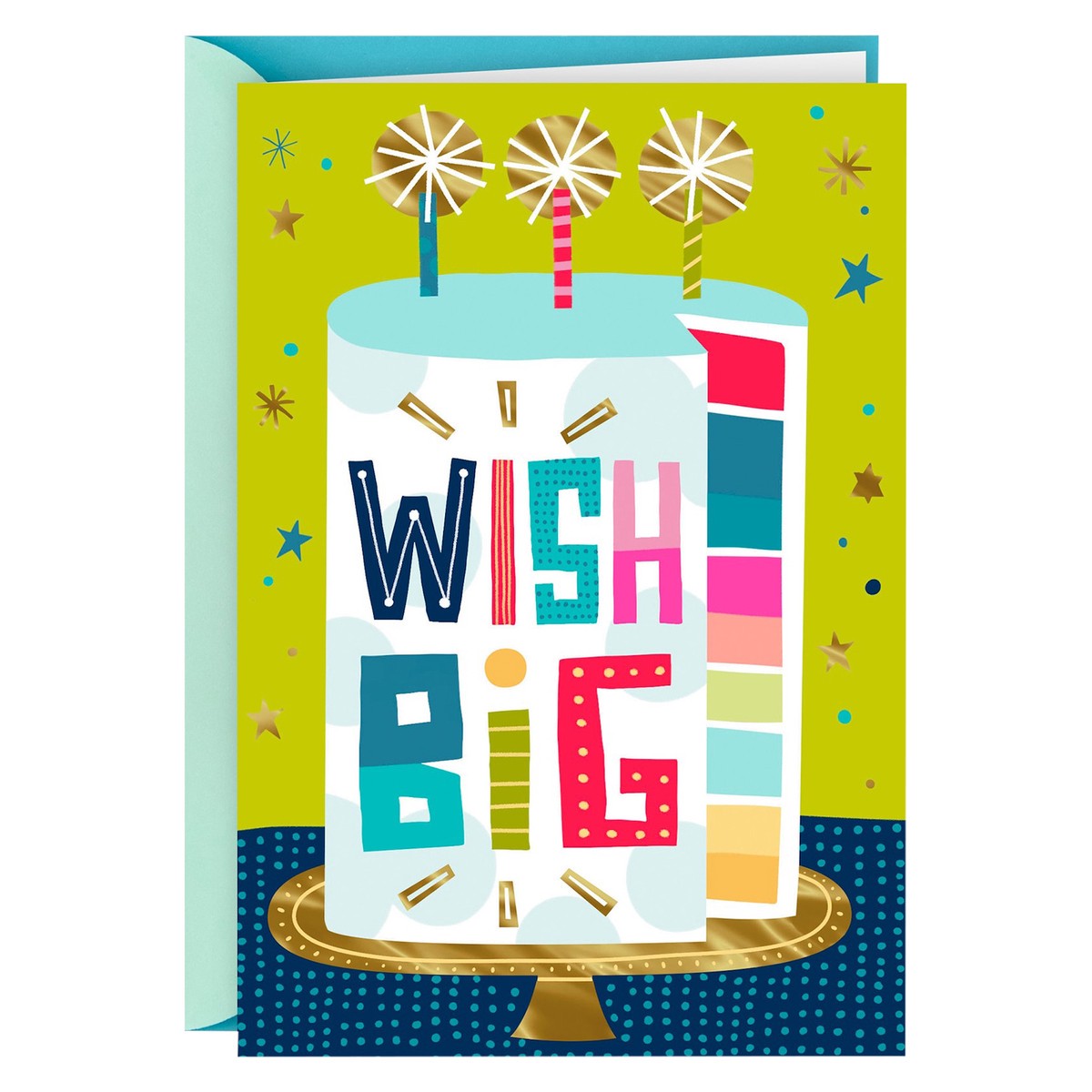 slide 4 of 6, Hallmark Personalized Video Birthday Card, Wish Big (Record Your Own Video Greeting), 1 ct
