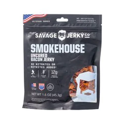 Savage Jerky Smokehouse Uncured Bacon