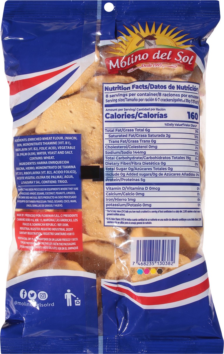 slide 9 of 13, Molino del Sol Cuban Style Crackers 9.88 oz, 9.88 oz