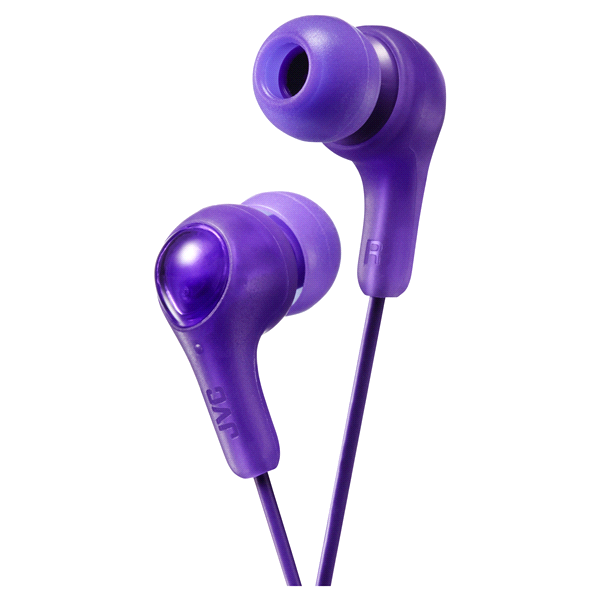 slide 1 of 1, JVC Gumy Plus Noise-Isolating In-Ear Stereo Headphones For Ipods Ipads Iphones - Plum Violet, 1 ct