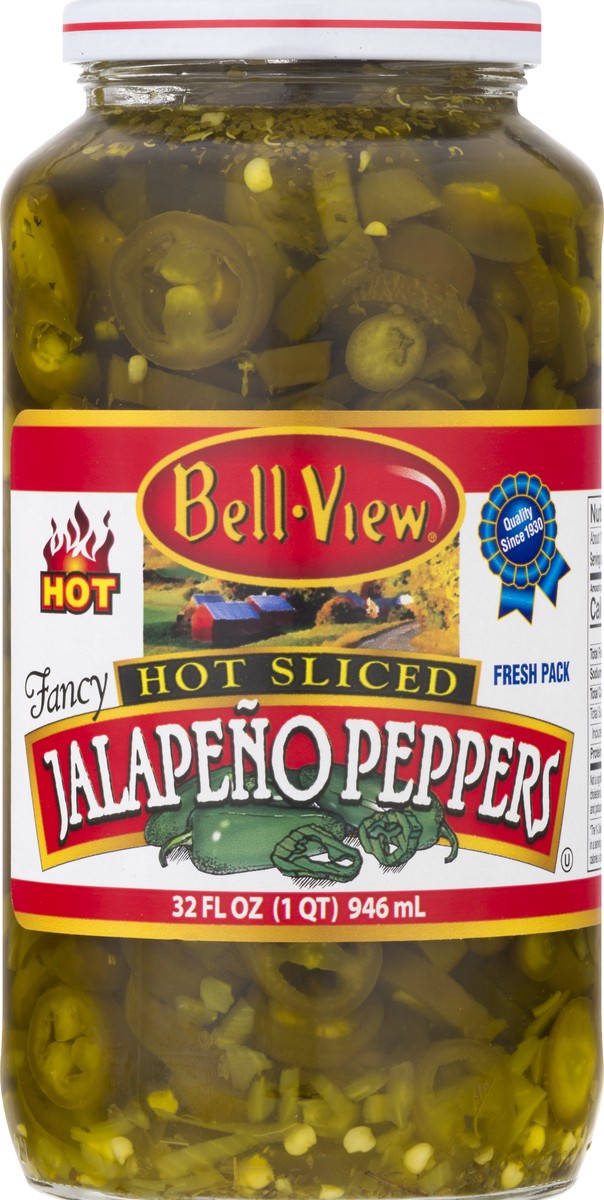 slide 2 of 12, Bell-View Hot Sliced Fresh Pack Jalapeno Peppers 32 oz, 32 oz