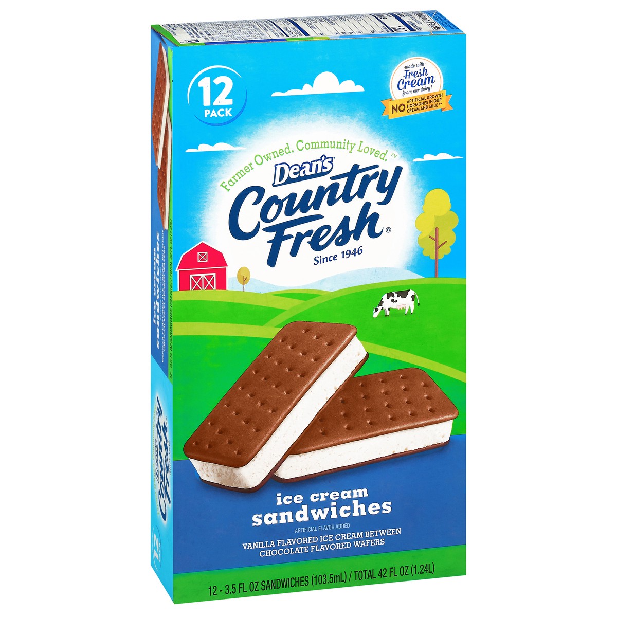 slide 5 of 17, Country Fresh Vanilla Ice Cream Sandwiches, 12 ct