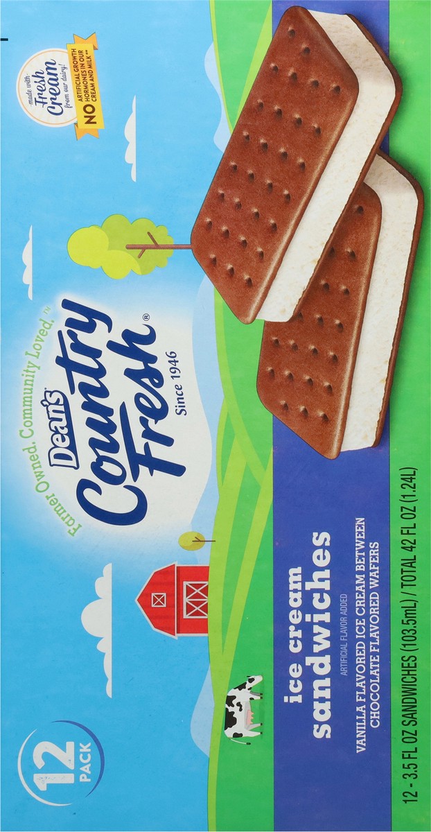 slide 6 of 17, Country Fresh Vanilla Ice Cream Sandwiches, 12 ct