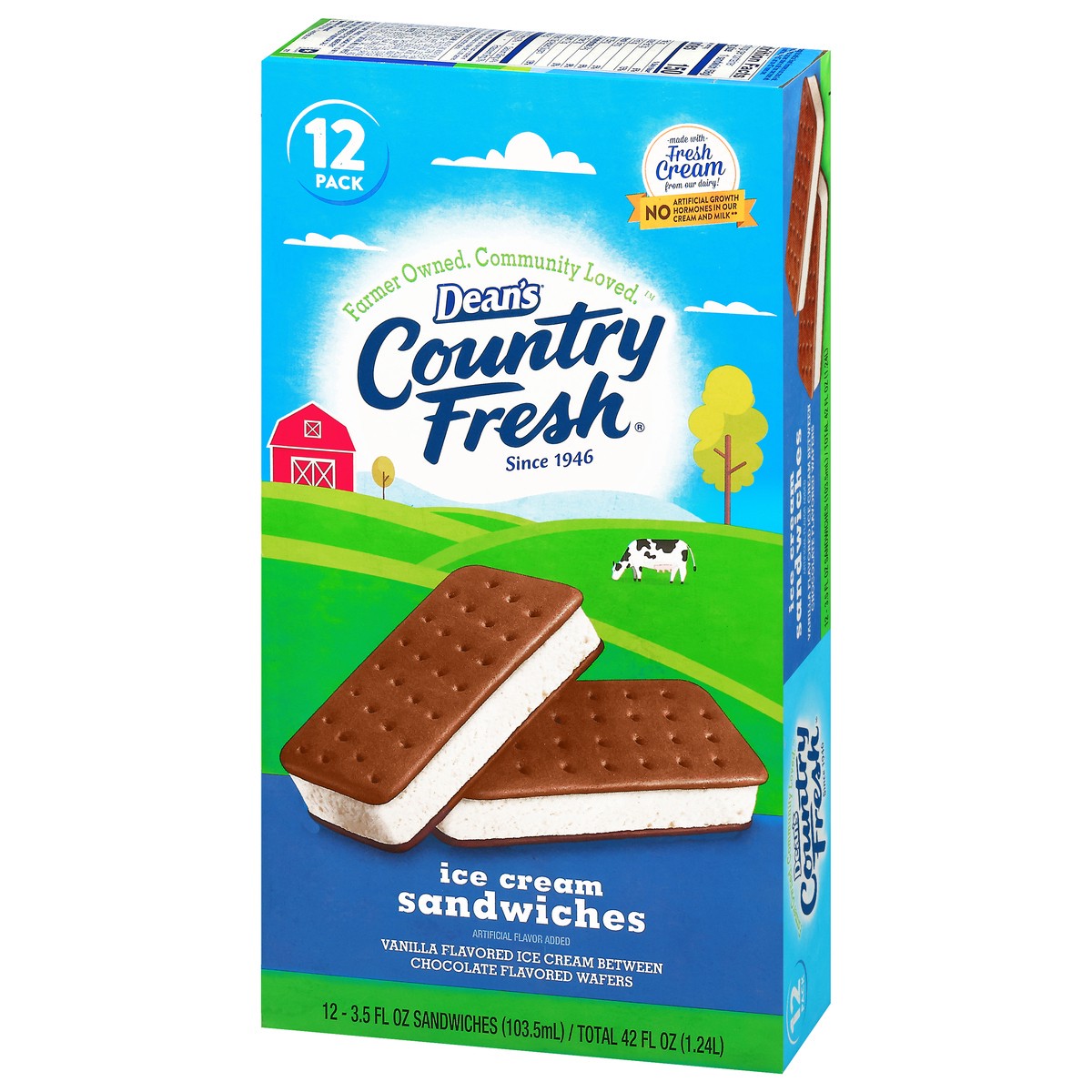 slide 15 of 17, Country Fresh Vanilla Ice Cream Sandwiches, 12 ct