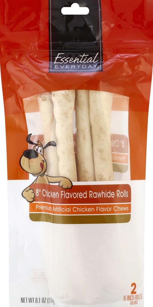 slide 5 of 6, Ee Dog Bone Rawhide Rolls, 2 ct