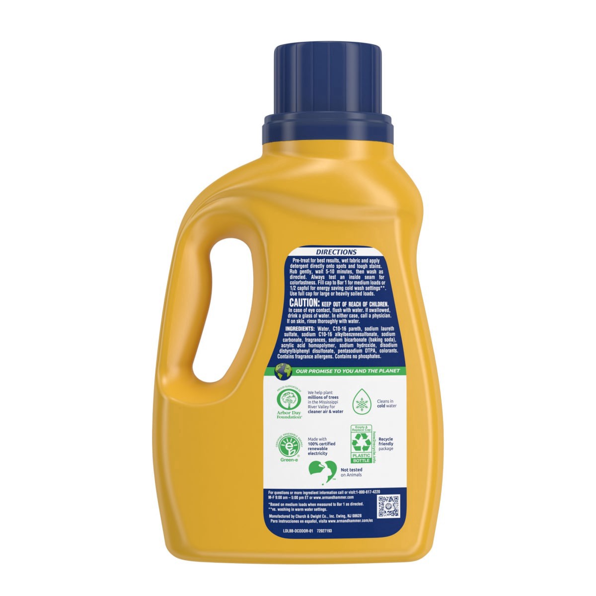 slide 2 of 5, ARM & HAMMER Deep Clean Odor Formula, Liquid Laundry Detergent, 49.5 fl oz​, 33 Loads, 49.50 fl. oz