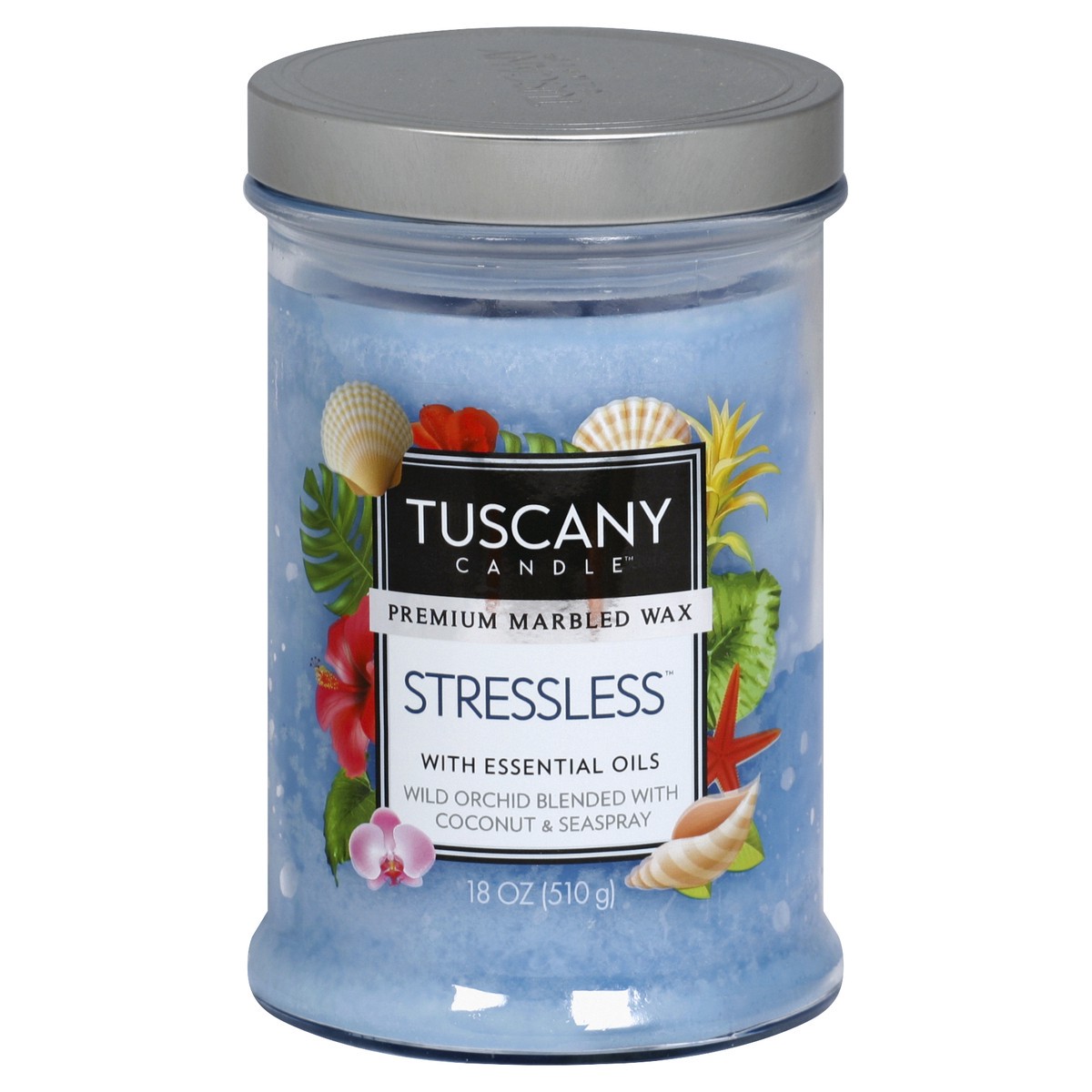 slide 3 of 8, Tuscany Candle Stressless Candle - Blue, 1 ct