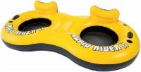 slide 1 of 1, Bestway Rapid Rider X2 Inflatable 2-Person Tube - Yellow/Black, 99 in x 52 in