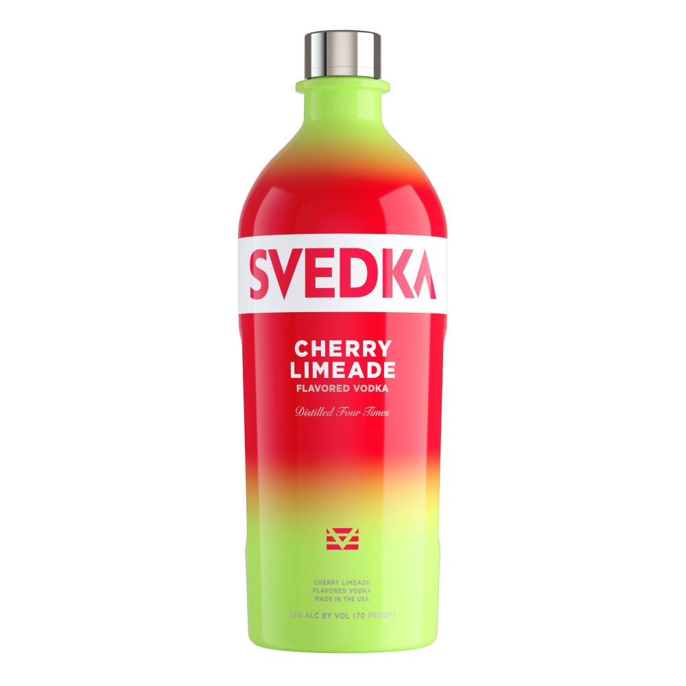 slide 1 of 5, SVEDKA Cherry Limeade Flavored Vodka, 1.75 L Bottle, 70 Proof, 59.17 fl oz