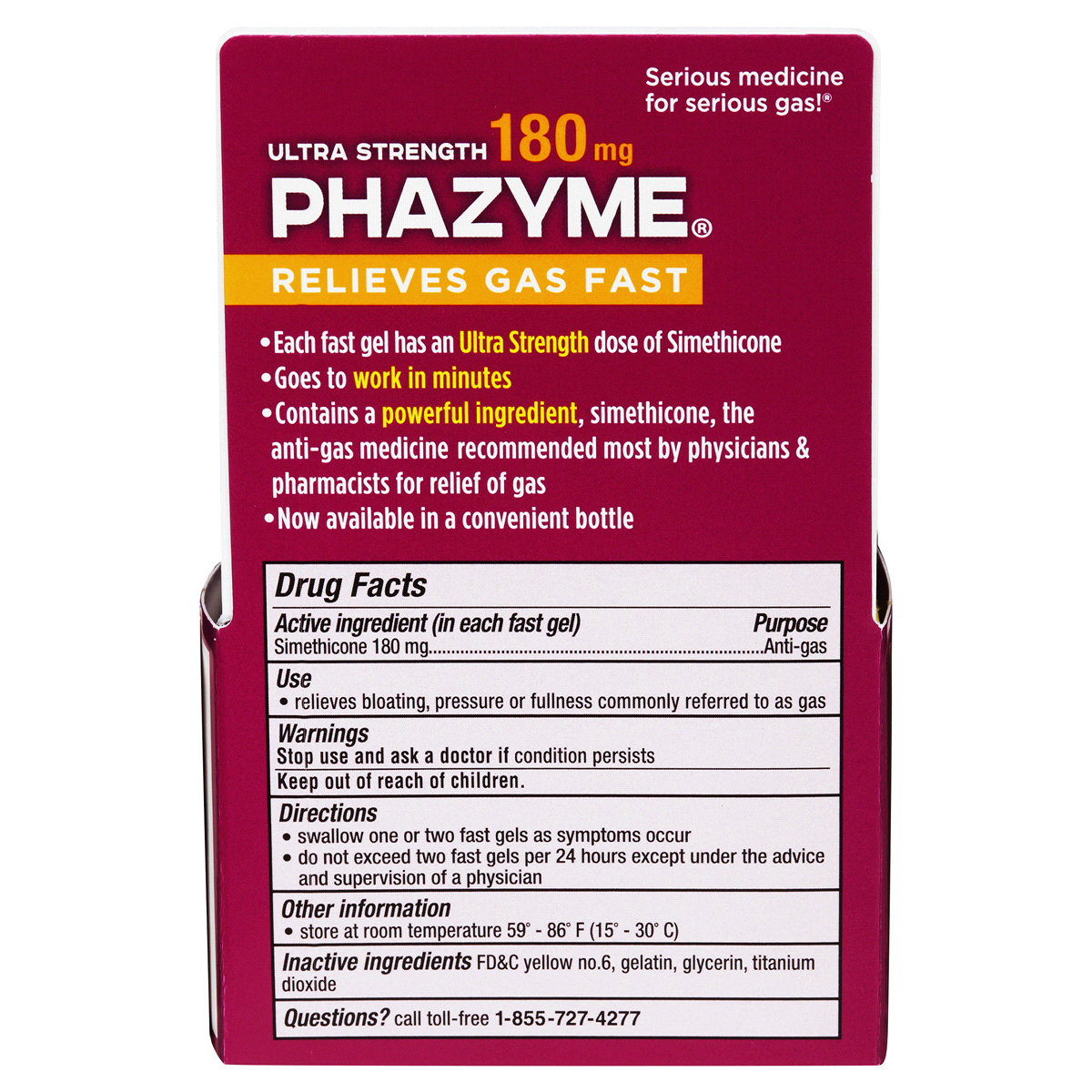 slide 2 of 2, Phazyme Ultra Strength Gas & Bloating Relief, Gas Relief Works in Minutes, 48 Fast Gels, 48 ct