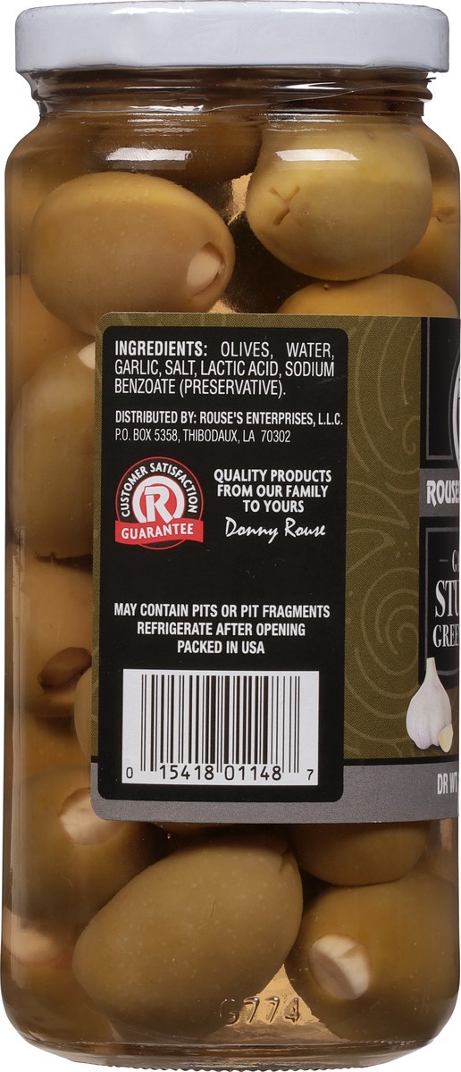 slide 7 of 11, Rouses Markets Garlic Stuffed Green Olives 10 oz, 10 oz