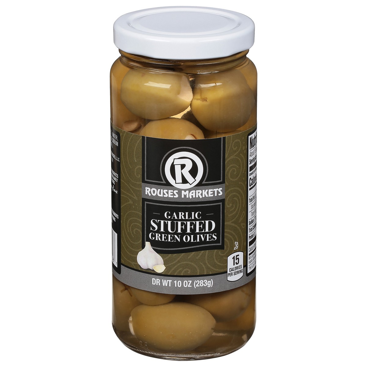 slide 6 of 11, Rouses Markets Garlic Stuffed Green Olives 10 oz, 10 oz