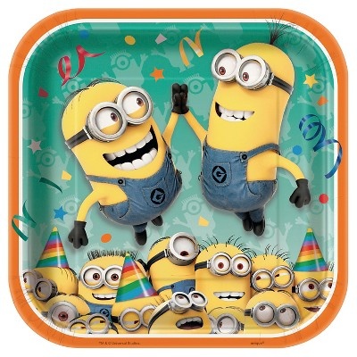 slide 1 of 1, Despicable Me Minions Paper Plates, 8 ct; 9 in