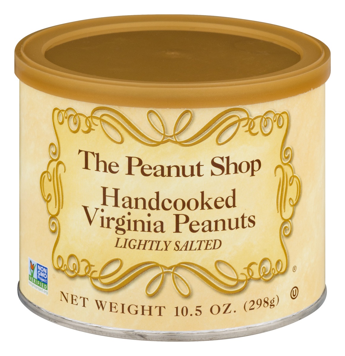 slide 1 of 1, The Peanut Shop Handcooked Virginia Peanuts Lightly Salted, 10.5 oz