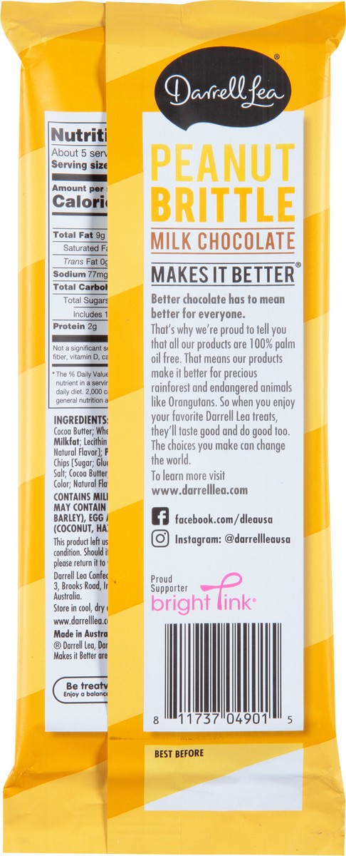 slide 5 of 9, Darrell Lea Milk Chocolate, Peanut Brittle, 5.6 oz