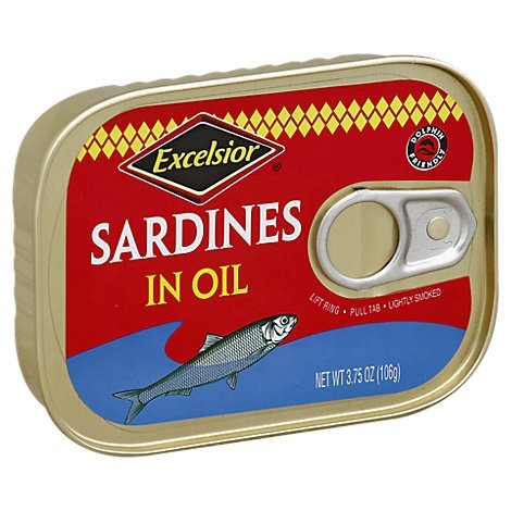 slide 1 of 1, Excelsior GROCERY-DSD Sardines In Oil, 1 ct