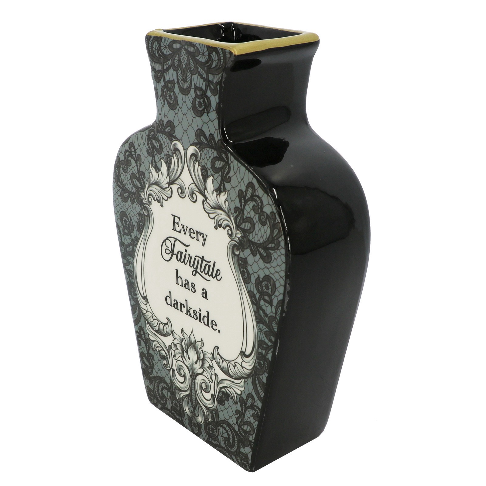 slide 4 of 4, 7.5" Fairytale Darkside Ceramic Vase By Ashland, 7.5 in