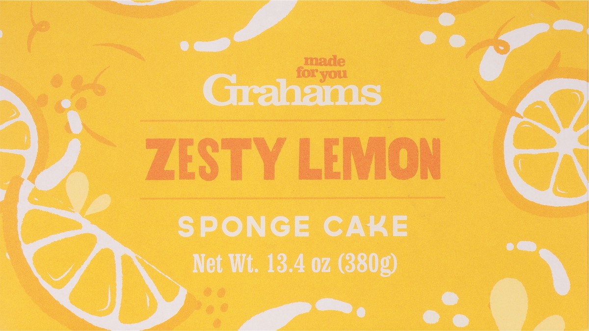 slide 6 of 9, Grahams Zesty Lemon Sponge Cake 13.4 oz, 13.4 oz