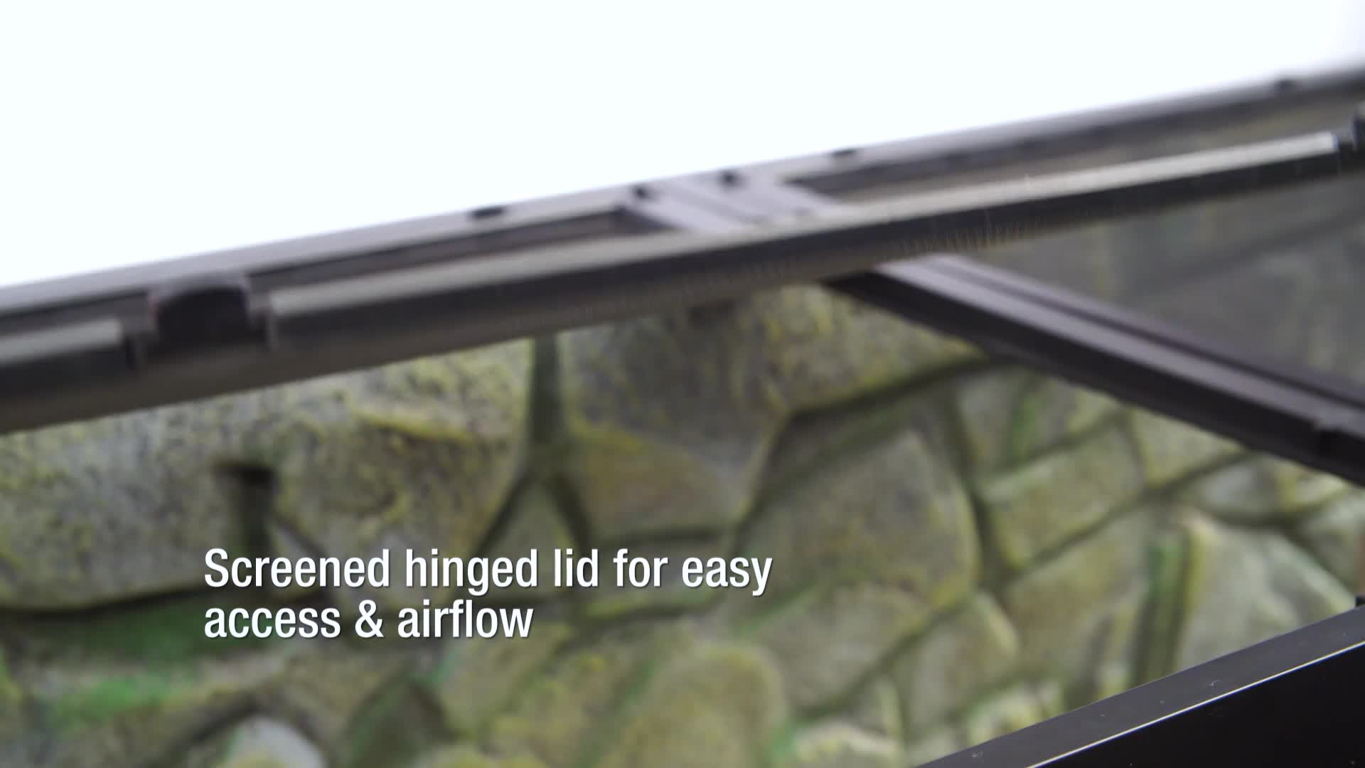 slide 2 of 8, Zilla Front Opening Terrariums 12 x 12 x 20 Inches, 1 ct