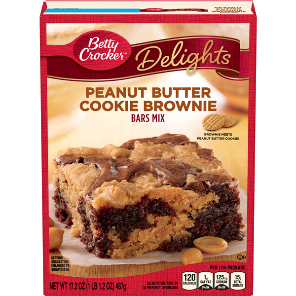 slide 1 of 1, Betty Crocker Supreme Peanut Butter Brownie Mix, 17.2 oz