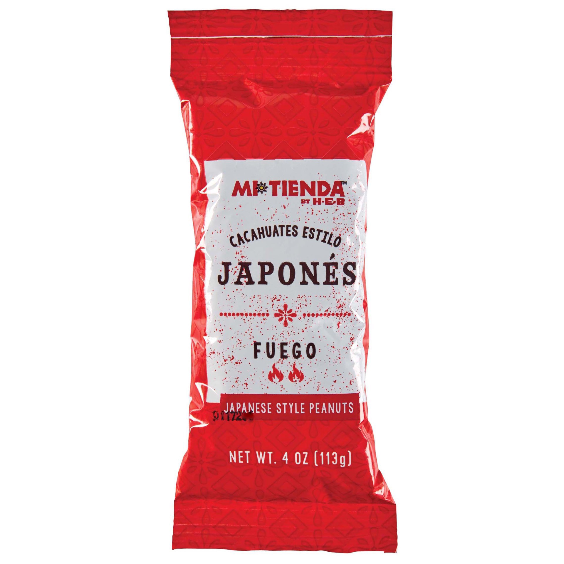 slide 1 of 1, Mi Tienda H-E-B Mi Tienda Japanese Style Peanuts - Fuego, 4 oz