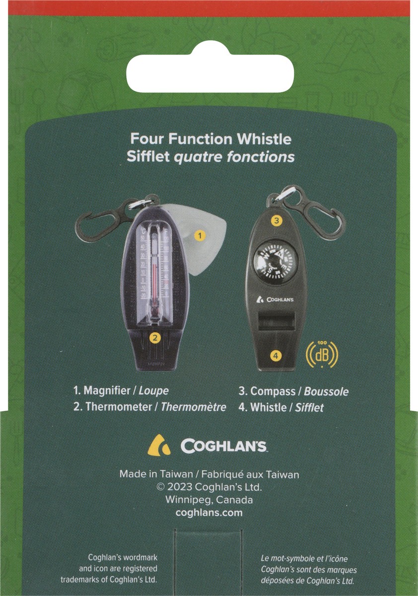 slide 13 of 13, Coghlan's Four Function Whistle, 1 ct