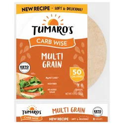 Tumaro's Carb Wise Multigrain Wraps 8 Each