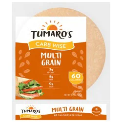 Tumaro's Carb Wise Multigrain Wraps 8 Each