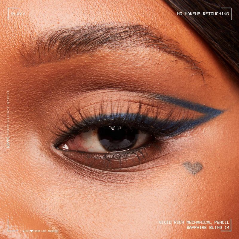 slide 7 of 9, NYX Professional Makeup Vivid Rich Mechanical Eye Pencil - 14 Sapphire Bling - 0.05oz, 0.05 oz