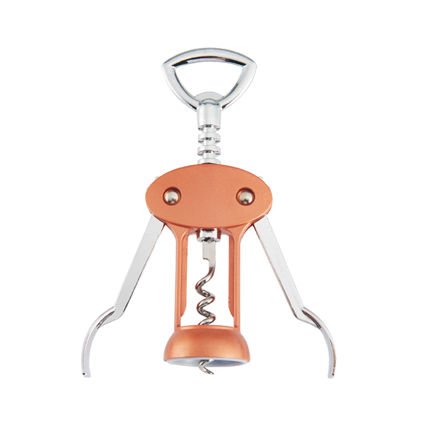 slide 1 of 1, BarCraft Winged Corkscrew - Copper, 1 ct