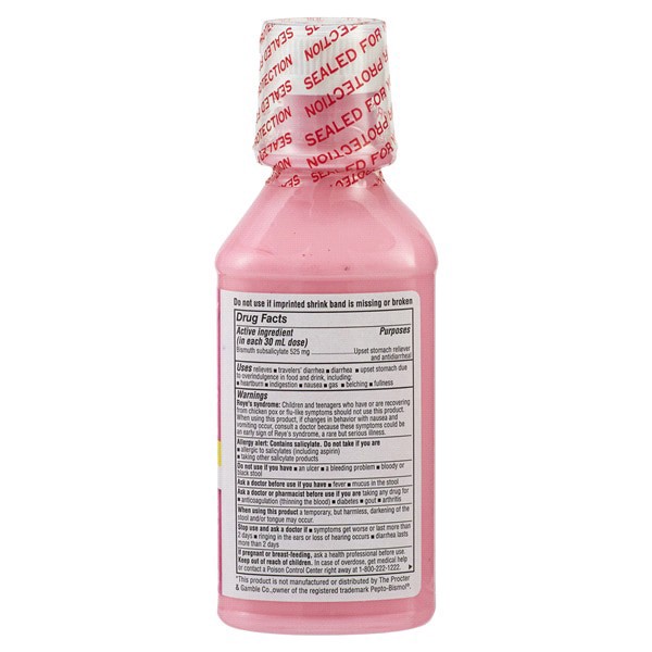 slide 20 of 29, Meijer Stomach Relief Pink Bismuth Liquid, Original Flavor, 12 oz