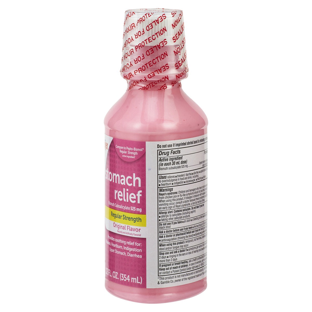 slide 25 of 29, Meijer Stomach Relief Pink Bismuth Liquid, Original Flavor, 12 oz