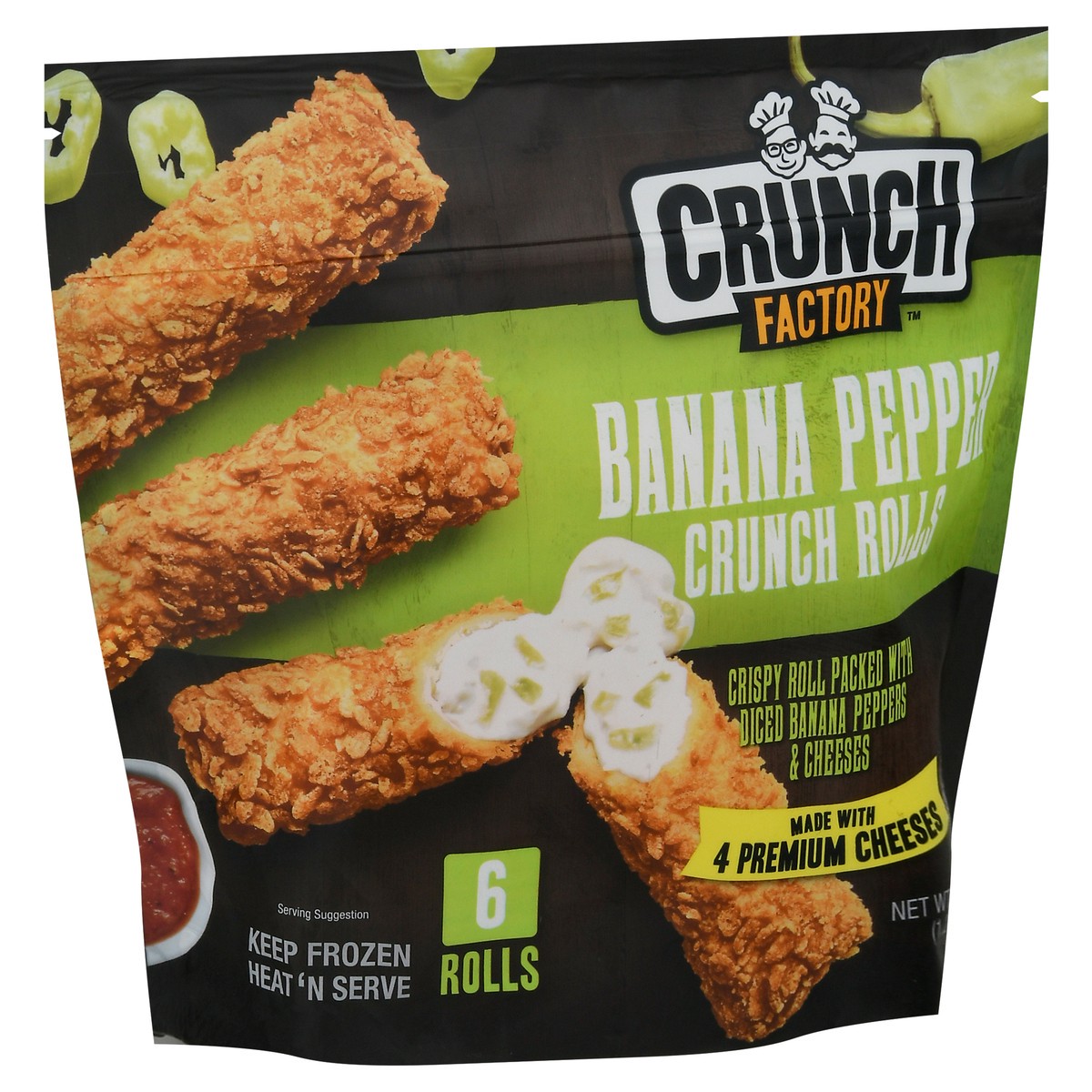 slide 2 of 9, Crunch Factory Banana Pepper Rolls, 20.1 oz