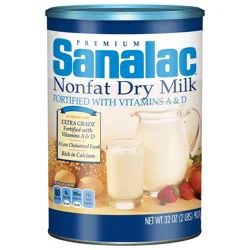 Sanalac Premium Nonfat Dry Milk 32 oz