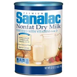 Sanalac Premium Nonfat Dry Milk 32 oz