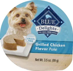 Blue Buffalo Blue Delights For Small Breed Dogs Grilled Chicken Flavor Pate 3.5 oz