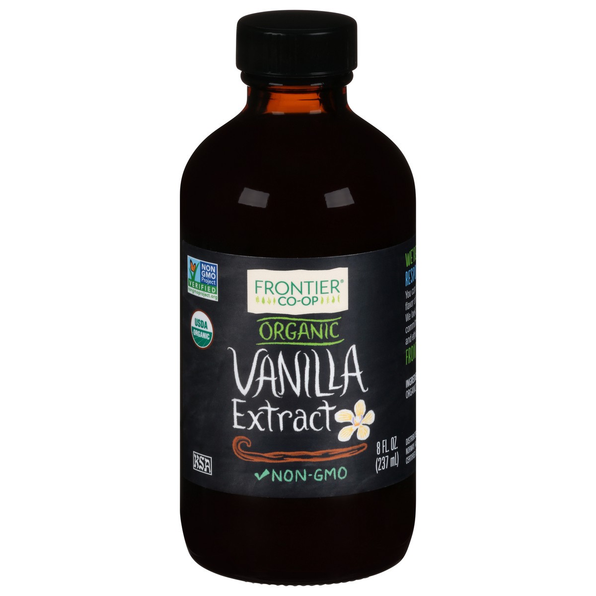 slide 1 of 1, Frontier Co-Op Organic Vanilla Extract 8 fl oz, 8 fl oz