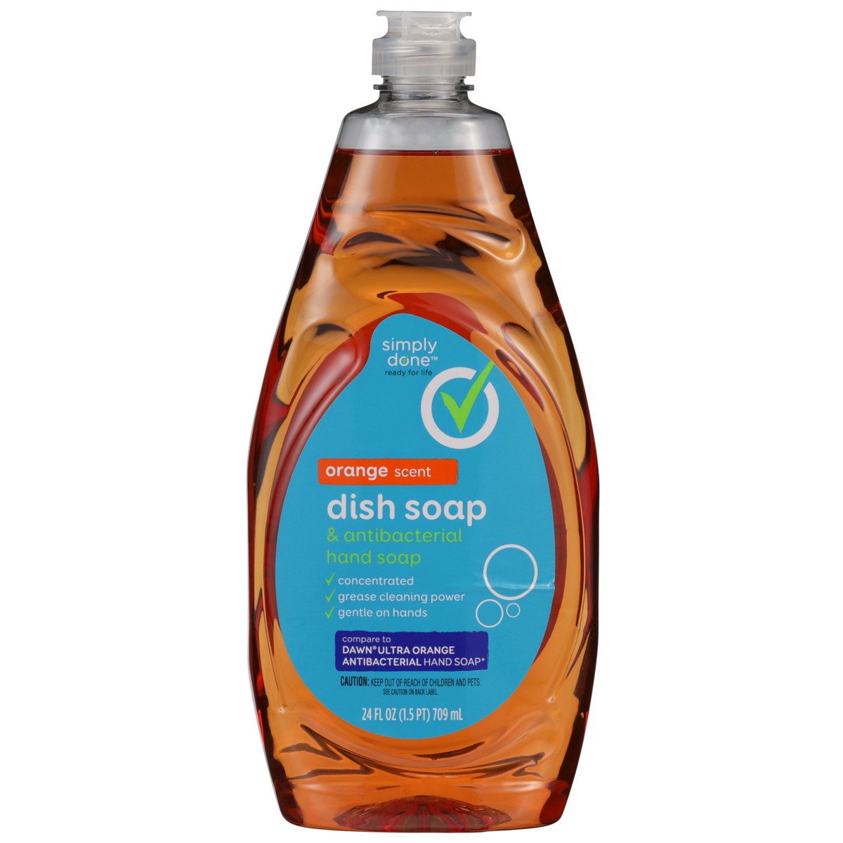 slide 10 of 11, Simply Done Dish & Antibacterial Hand Soap, Orange, 24 fl oz