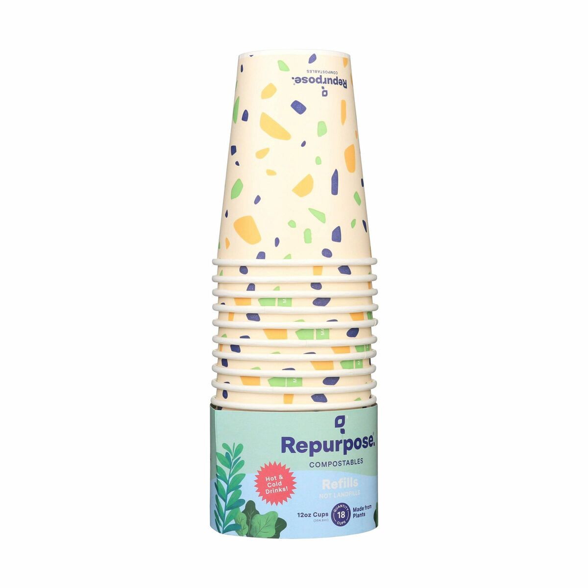 slide 4 of 9, Repurpose Cups, Refills, 12 Ounce, 18 ct