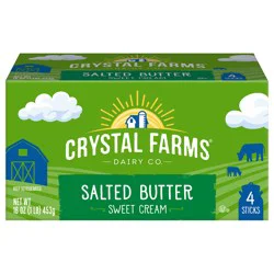 Crystal Farms Butter, Salted, Sweet Cream