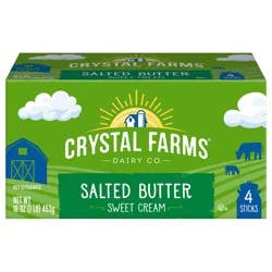 Crystal Farms Butter, Salted, Sweet Cream