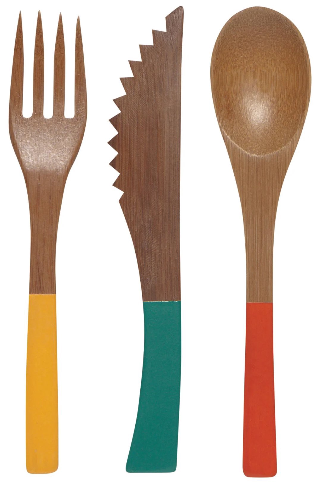slide 1 of 1, Now Designs Cheer Bamboo Cutlery Set, 1 ct