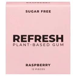 Refresh Sugar Free Plant-Based Raspberry Gum - 12 ct