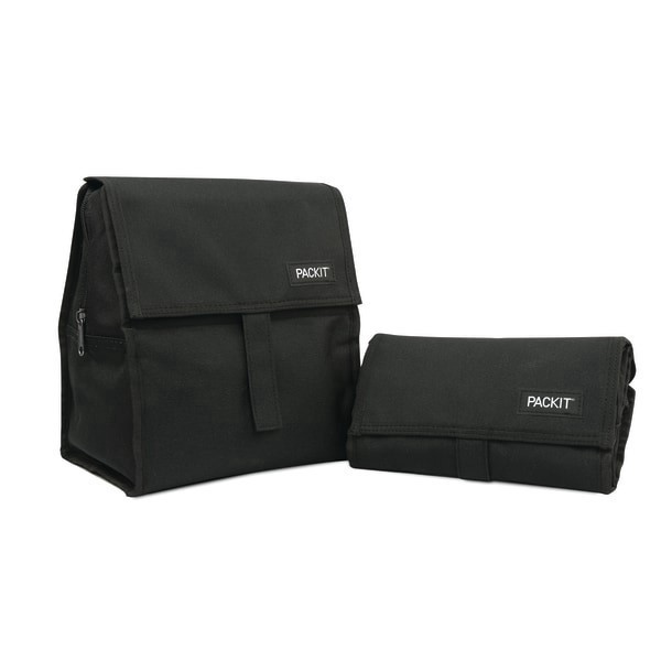 slide 3 of 10, PackIt Freezable Cooler/Lunch Bag - Black, 1 ct