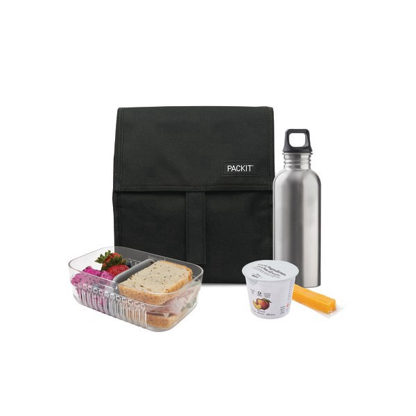slide 7 of 10, PackIt Freezable Cooler/Lunch Bag - Black, 1 ct