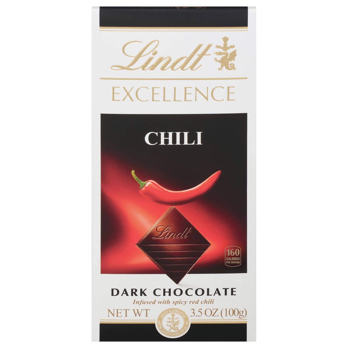 slide 1 of 2, Lindt Excellence Chili Dark Chocolate Bar, 3.5 oz