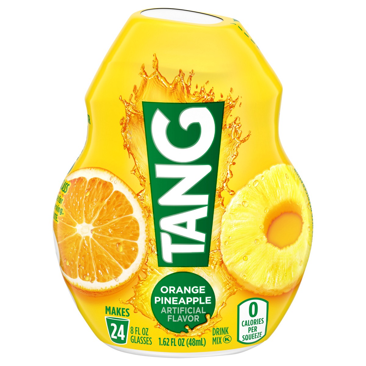 slide 1 of 8, Tang Orange Pineapple Artificially Flavored Liquid Soft Drink Mix, 1.62 fl oz Bottle, 1.62 fl oz